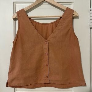 North of West Linen Swing Top